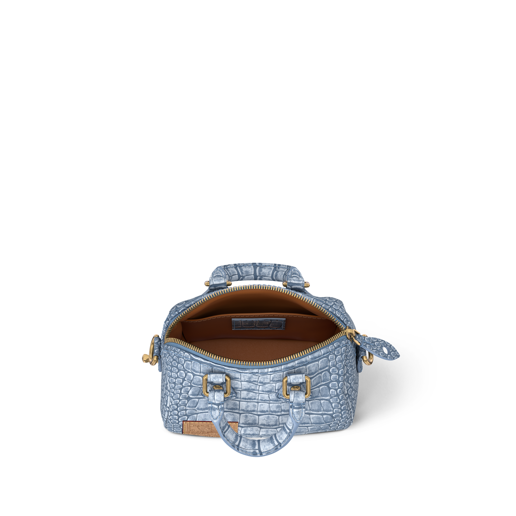 Túi Speedy Bandoulière 18 Da cá sấu mờ in Les Extraordinaires