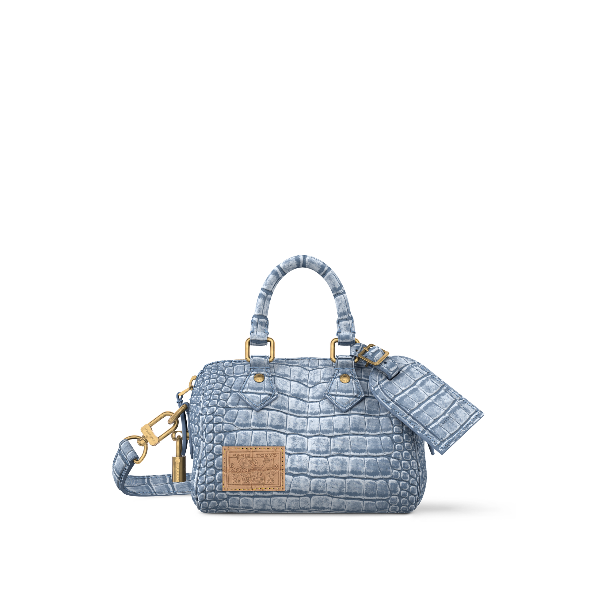 Túi Speedy Bandoulière 18 Da cá sấu mờ in Les Extraordinaires