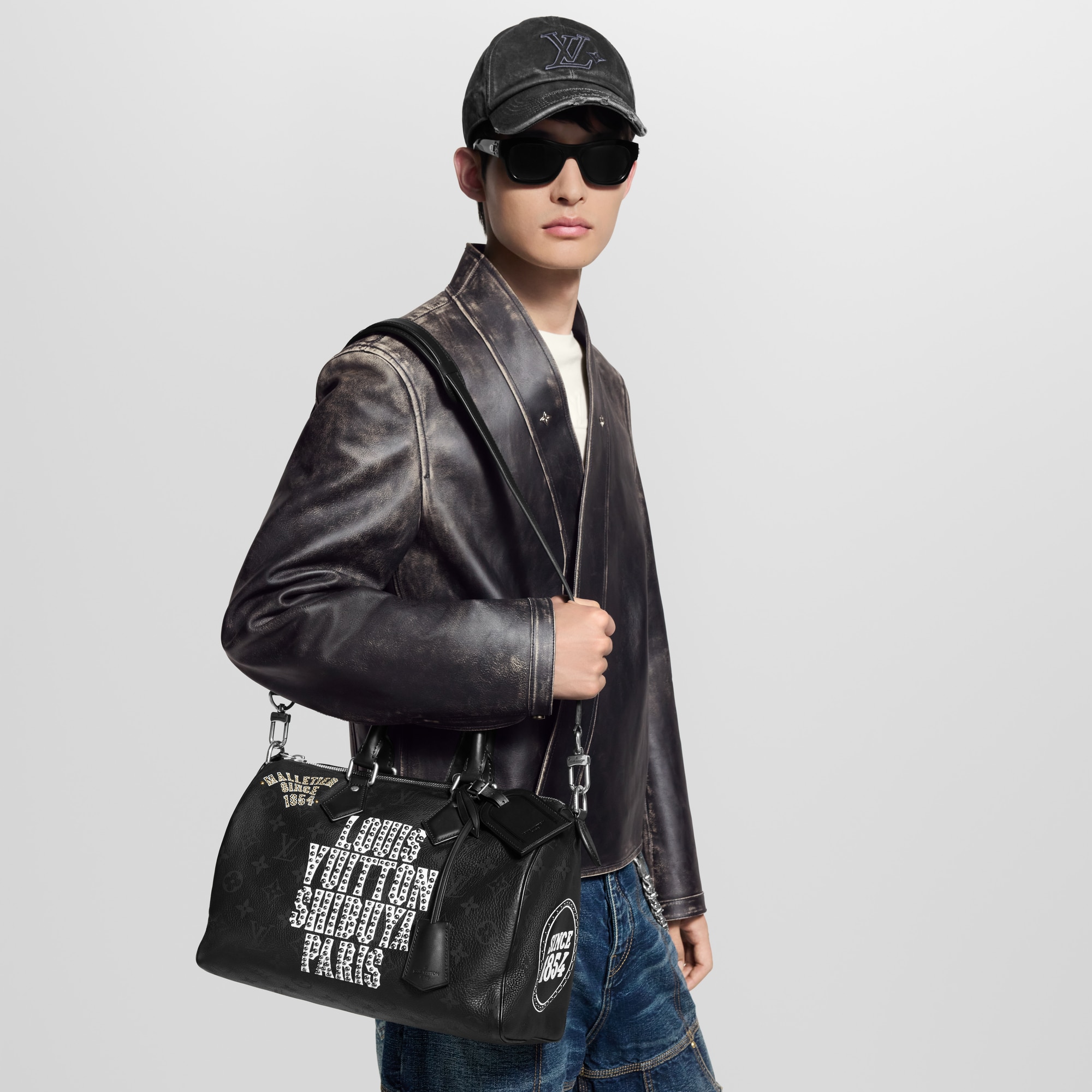 Túi Speedy P9 Bandoulière 30 Các loại da khác in Đồ Nam