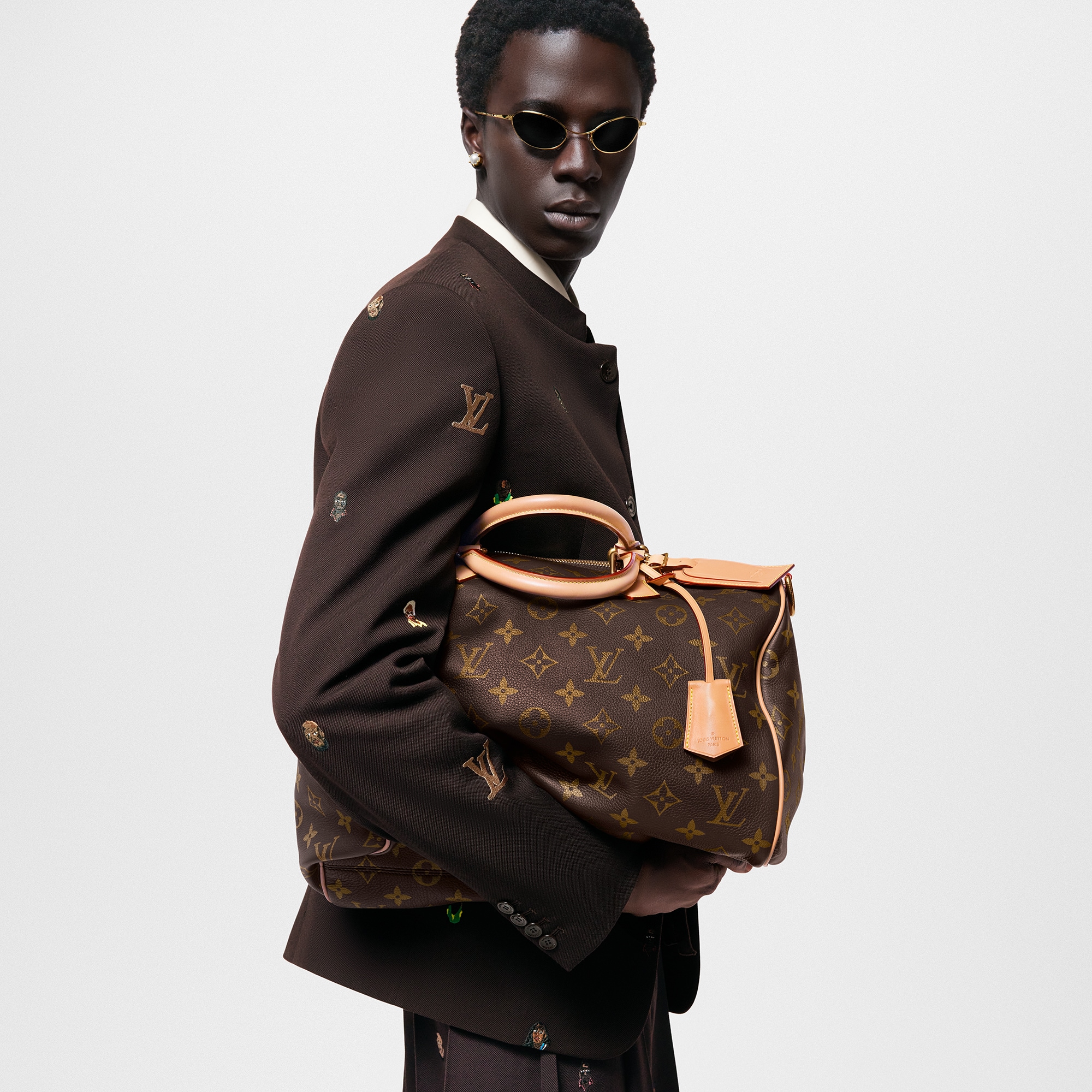 Túi Speedy Bandoulière 40 Autres Cuirs Monogram Màu Nâu - Phụ kiện bằng da  và Phụ kiện du lịch | LOUIS VUITTON
