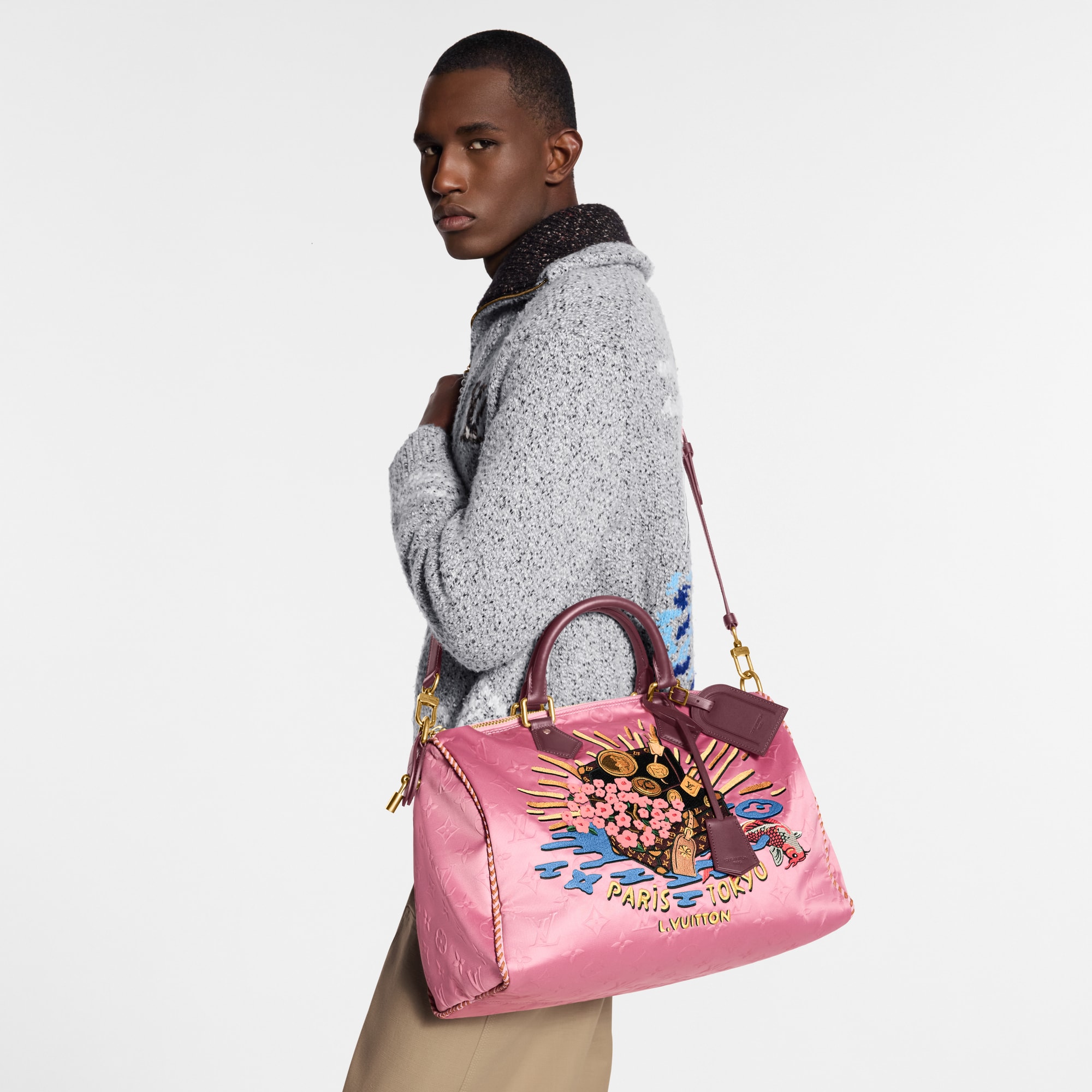 Túi Speedy P9 Bandoulière 40 Các loại Monogram Canvas khác in Đồ Nam