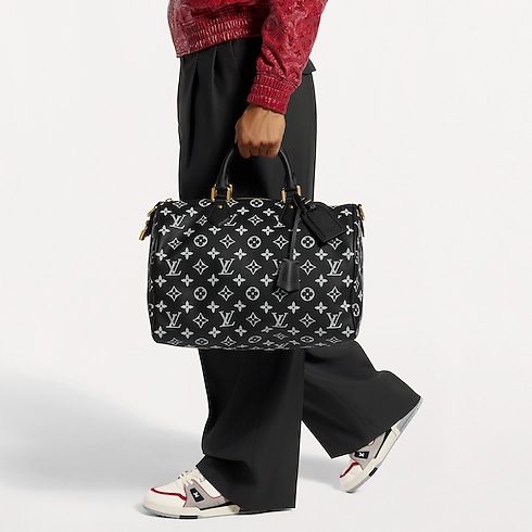 Túi Speedy P9 Bandoulière 40 H40 in Túi và Phụ kiện bằng da's Túi Speedy P9 } collections by Louis Vuitton (Thu phóng sản phẩm)