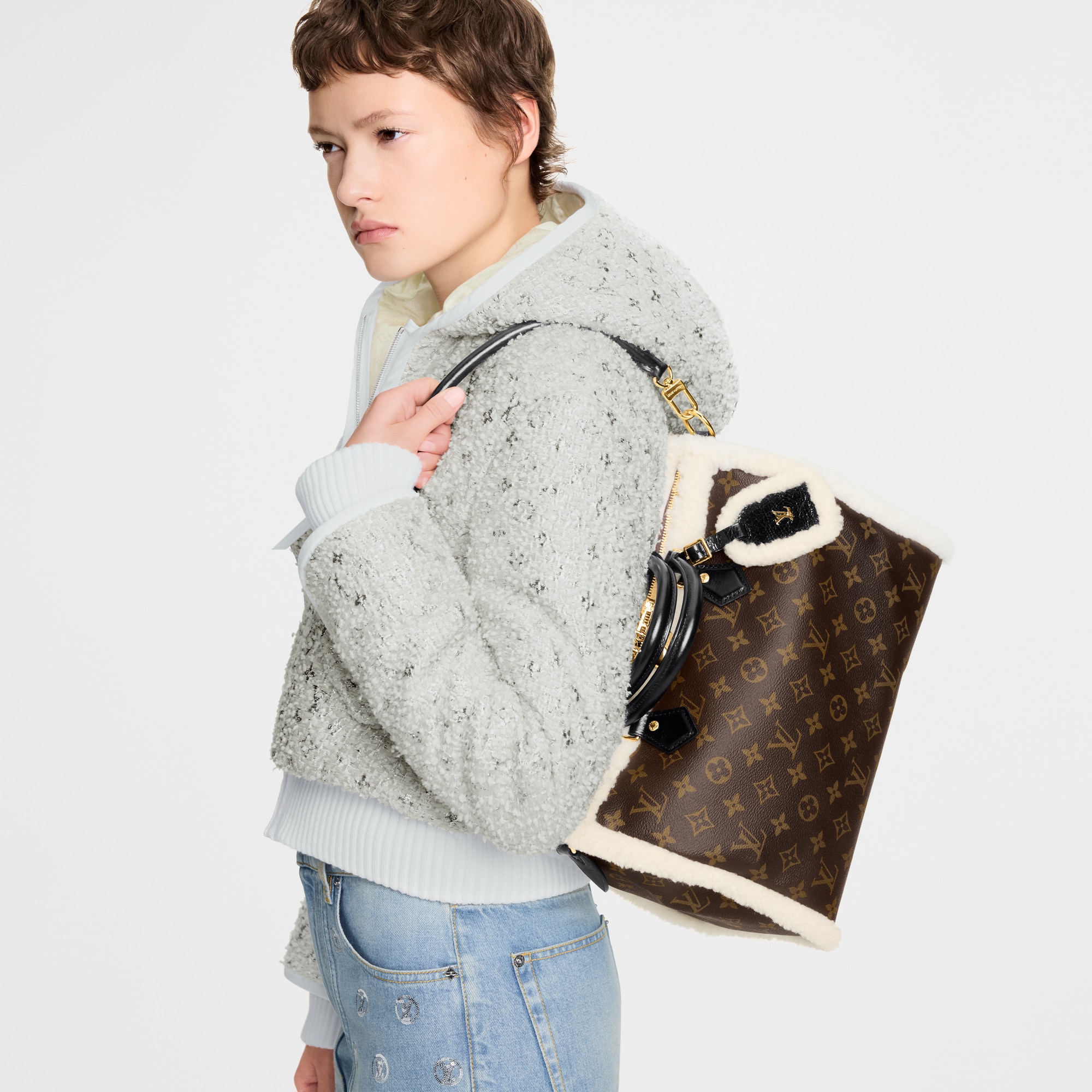 Speedy Soft 30 Teddy H33 in Túi và Phụ kiện bằng da