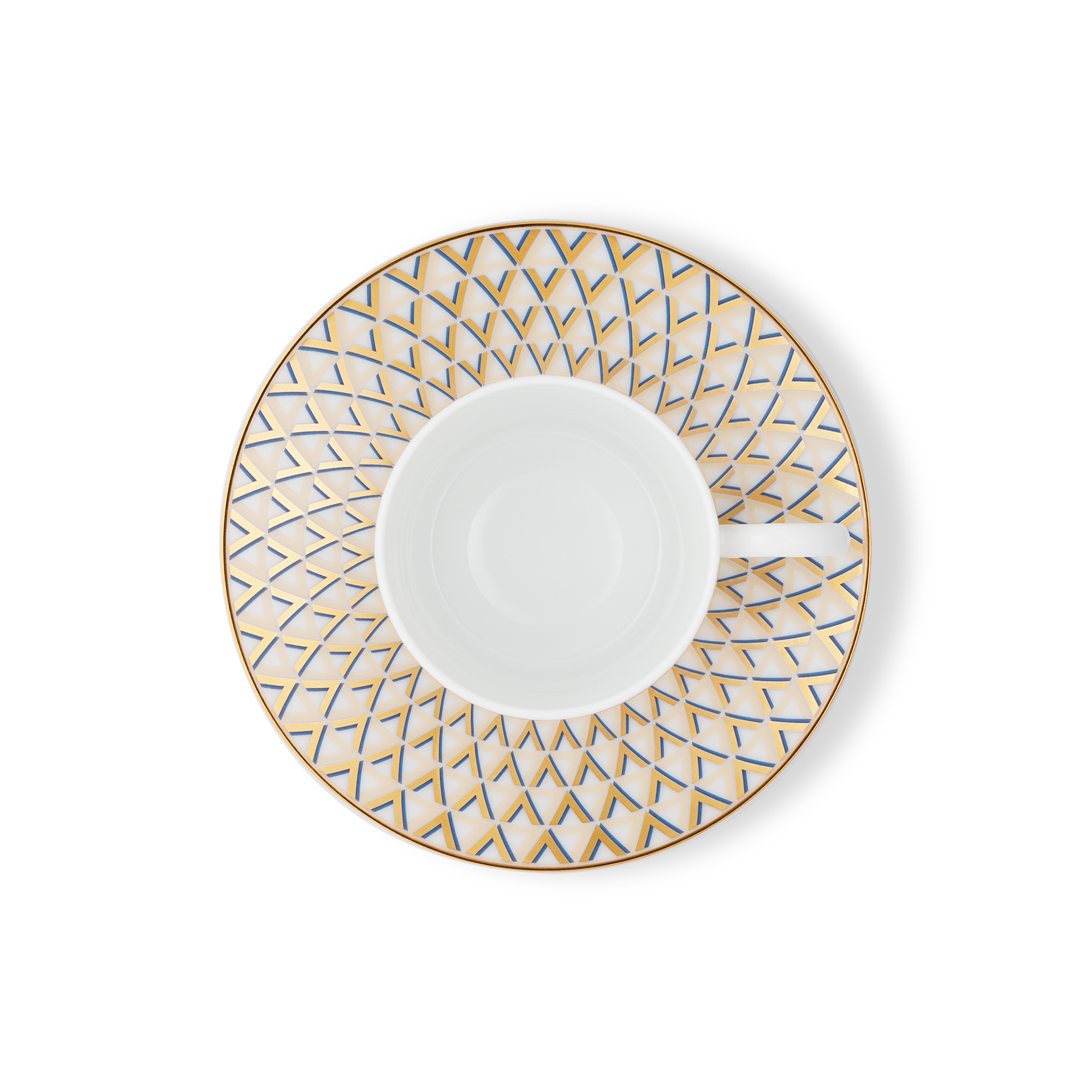 Bộ Tách Cà Phê Và Đĩa Lót Splendor - 2 Bộ  in Rương, Phụ kiện du lịch và Trang trí nội thất