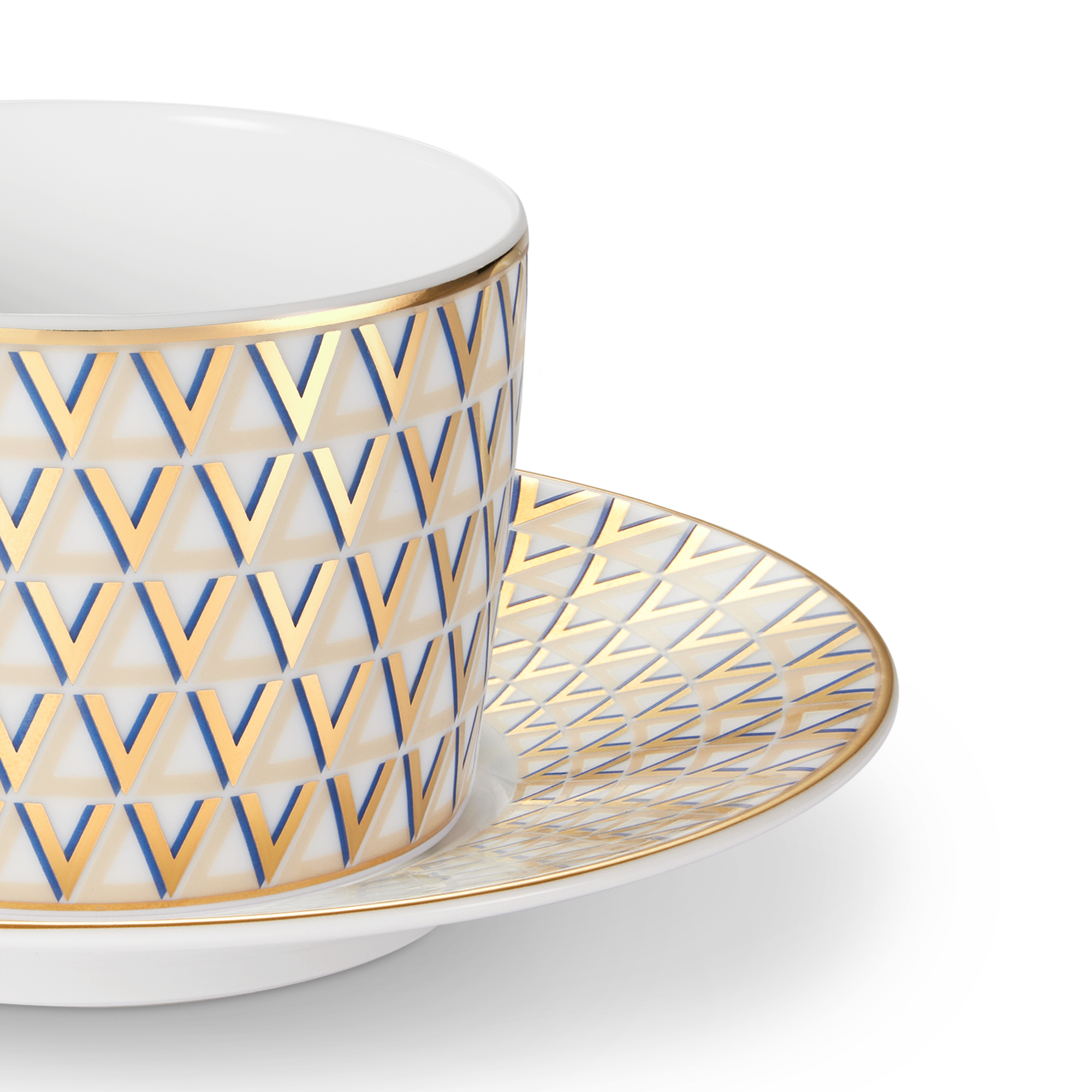 Bộ Tách Trà Và Đĩa Lót Splendor - 2 Bộ  in Rương, Phụ kiện du lịch và Trang trí nội thất