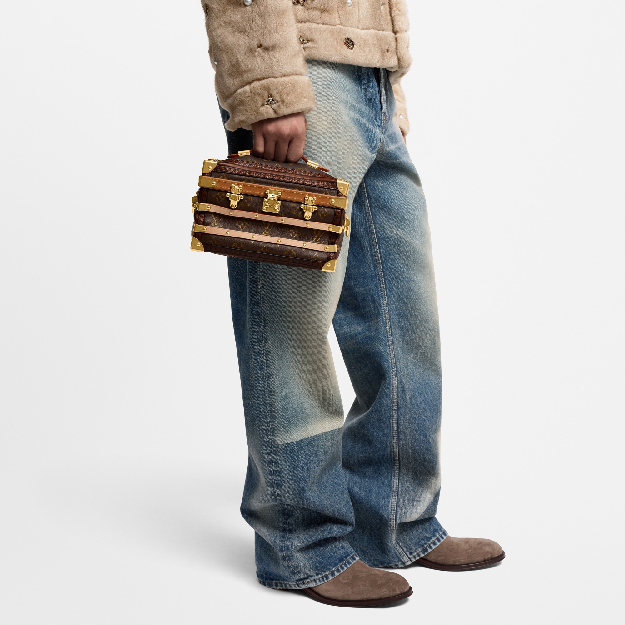 Túi Dạng Hộp Squeeze Trunk Autres Cuirs Monogram in Túi và Phụ kiện bằng da