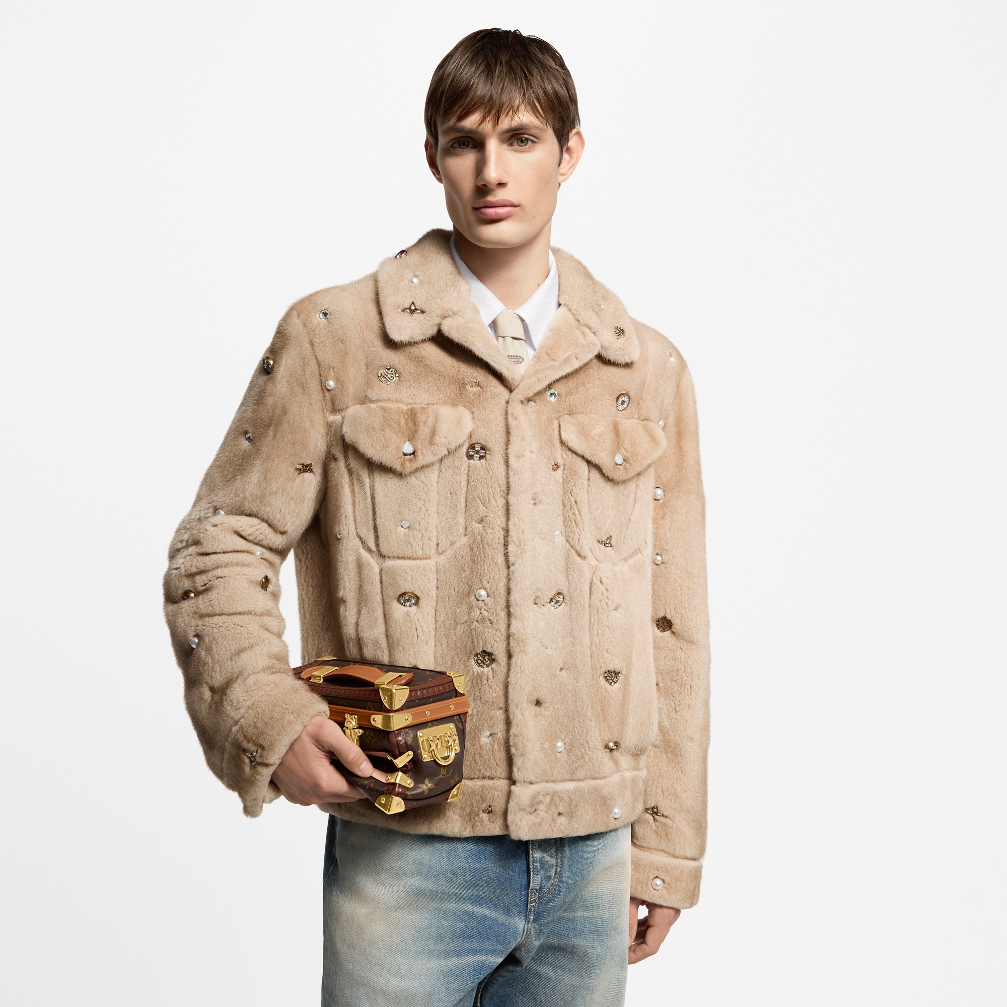 Túi Dạng Hộp Squeeze Trunk Autres Cuirs Monogram in Túi và Phụ kiện bằng da