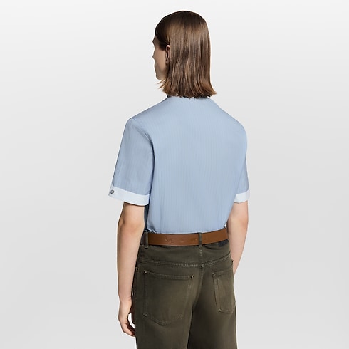 Áo Sơ Mi Ngắn Tay in Đồ Nam's Trang phục Áo sơ mi collections by Louis Vuitton (Thu phóng sản phẩm)