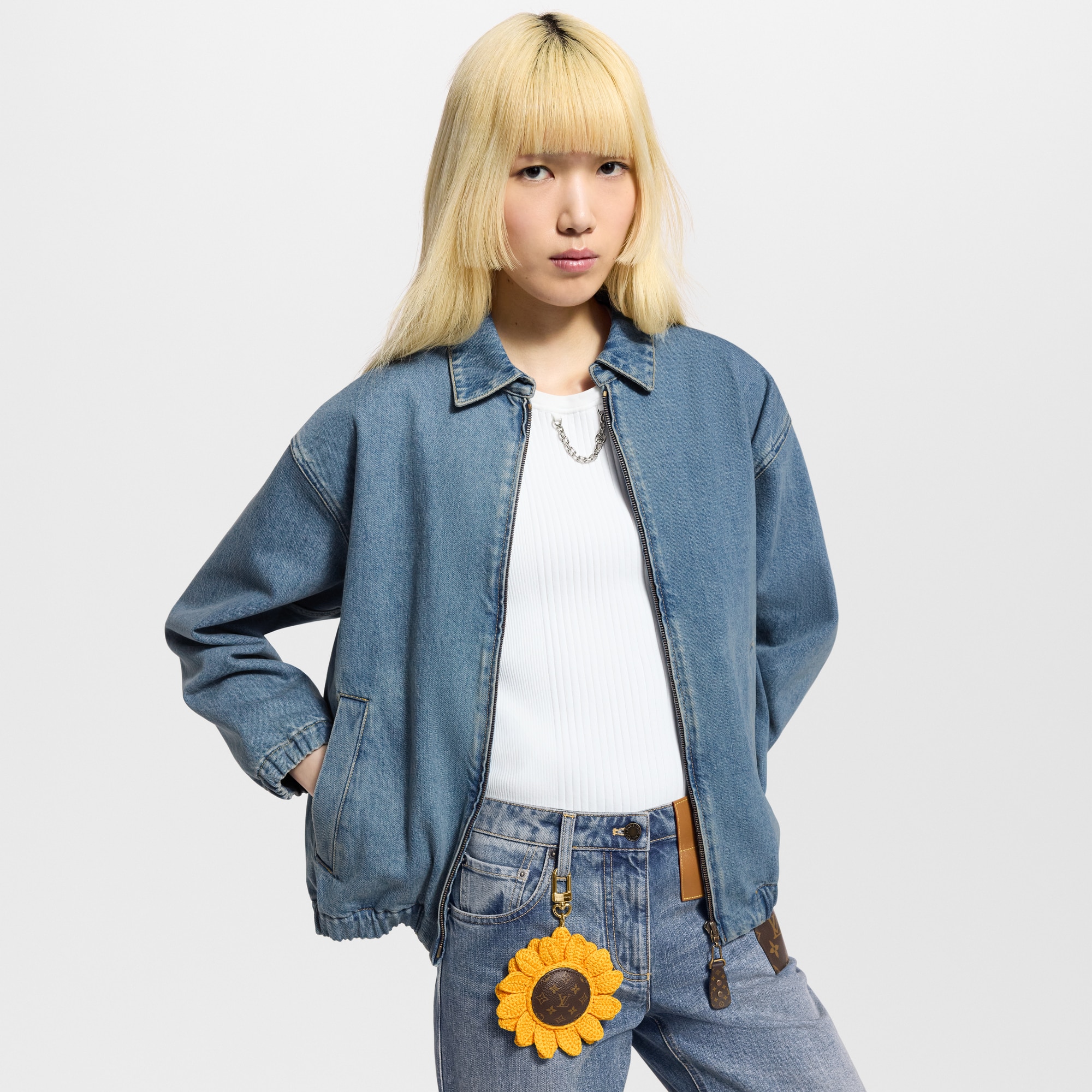 Phụ Kiện Treo Túi Sunflower Crochet . in Đồ Nữ