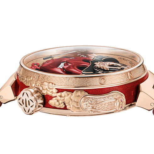 Đồng Hồ Tambour Bushido Automata Manual 46,8MM in Đồng hồ's Tất cả Đồng hồ } collections by Louis Vuitton (Thu phóng sản phẩm)