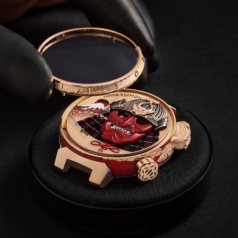 Đồng Hồ Tambour Bushido Automata Manual 46,8MM in Đồng hồ's Tất cả Đồng hồ } collections by Louis Vuitton