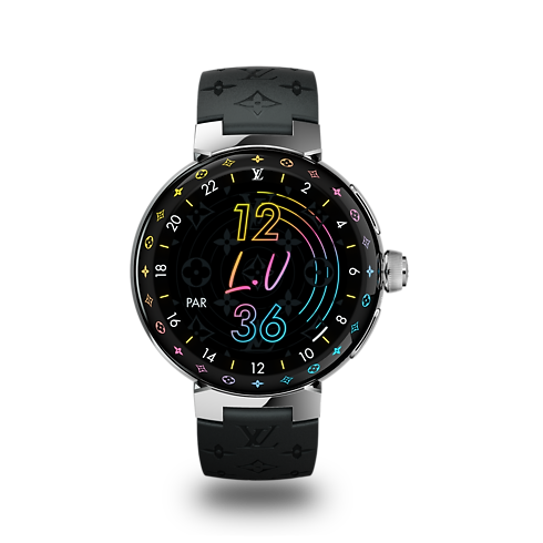 Đồng Hồ Thông Minh Tambour Horizon Light Up in Rương, Phụ kiện du lịch và Trang trí nội thất's Sản phẩm công nghệ và Phụ kiện Thiết bị âm thanh, Đồng hồ thông minh và Phụ kiện collections by Louis Vuitton (Thu phóng sản phẩm)