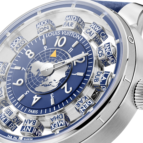 Đồng Hồ Tambour Spin Time Air Antipode Automatic 42,5MM in Đồng hồ's Tất cả Đồng hồ } collections by Louis Vuitton (Thu phóng sản phẩm)