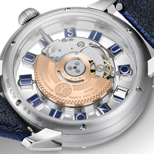 Đồng Hồ Tambour Spin Time Air Automatic 42,5MM in Đồng hồ's Tất cả Đồng hồ } collections by Louis Vuitton (Thu phóng sản phẩm)