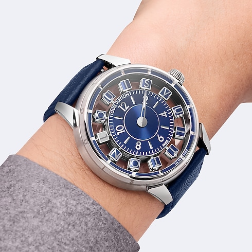 Đồng Hồ Tambour Spin Time Air Automatic 42,5MM in Đồng hồ's Tất cả Đồng hồ } collections by Louis Vuitton (Thu phóng sản phẩm)