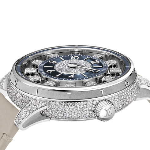 Đồng Hồ Tambour Taiko Spin Time Air Automatic 42,5MM in Đồng hồ's Tất cả Đồng hồ } collections by Louis Vuitton (Thu phóng sản phẩm)