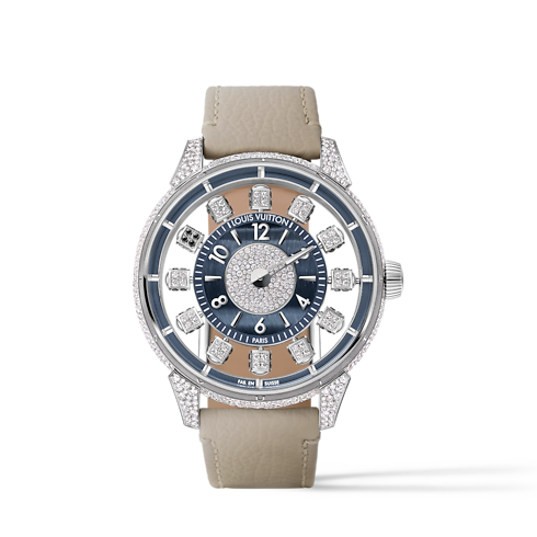 Đồng Hồ Tambour Taiko Spin Time Air Automatic 42,5MM in Đồng hồ's Tất cả Đồng hồ } collections by Louis Vuitton (Thu phóng sản phẩm)