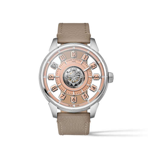 Đồng Hồ Tambour Spin Time Air Flying Tourbillon Automatic 42,5MM in Đồng hồ's Tất cả Đồng hồ } collections by Louis Vuitton (Thu phóng sản phẩm)
