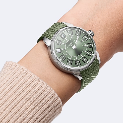 Đồng Hồ Tambour Spin Time Automatic 39,5MM in Đồng hồ's Tất cả Đồng hồ } collections by Louis Vuitton (Thu phóng sản phẩm)