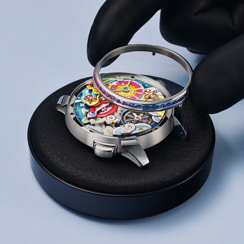 Đồng Hồ Tambour Taiko Arty Automata 42MM in Đồng hồ's Tất cả Đồng hồ } collections by Louis Vuitton