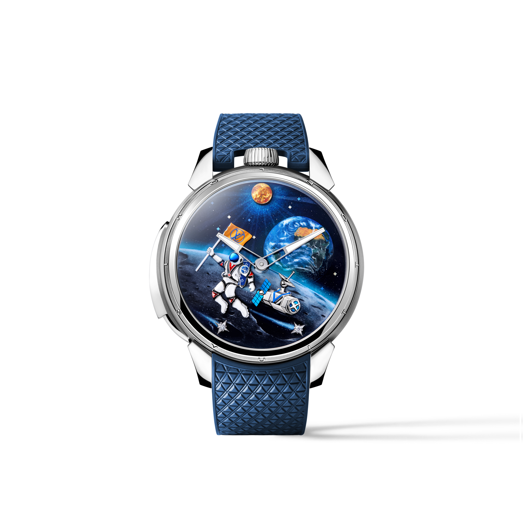Tambour Taiko Galactique, Manual, 46.7mm, Titanium and White Gold  in Đồng hồ