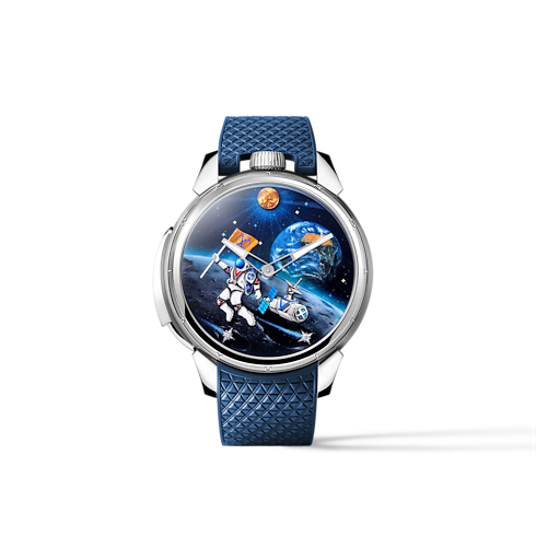 Tambour Taiko Galactique, Manual, 46.7mm, Titanium and White Gold in Đồng hồ's Tất cả Đồng hồ } collections by Louis Vuitton (Thu phóng sản phẩm)