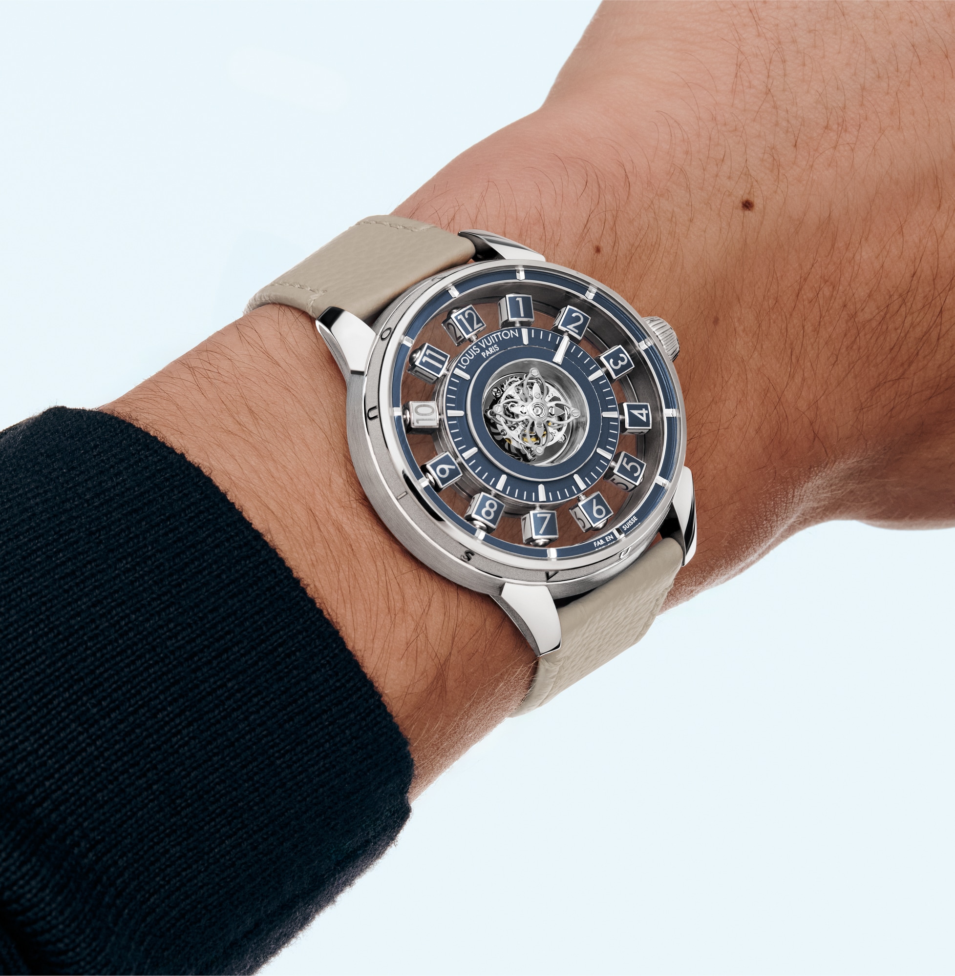 Đồng Hồ Tambour Taiko Spin Time Air Flying Tourbillon Automatic 42,5MM  in Đồng hồ