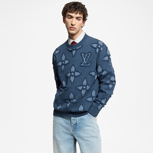 Áo Dệt Kim in Đồ Nam's Trang phục Tất cả Trang phục collections by Louis Vuitton (Thu phóng sản phẩm)