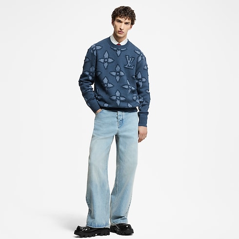 Áo Dệt Kim in Đồ Nam's Trang phục Tất cả Trang phục collections by Louis Vuitton (Thu phóng sản phẩm)