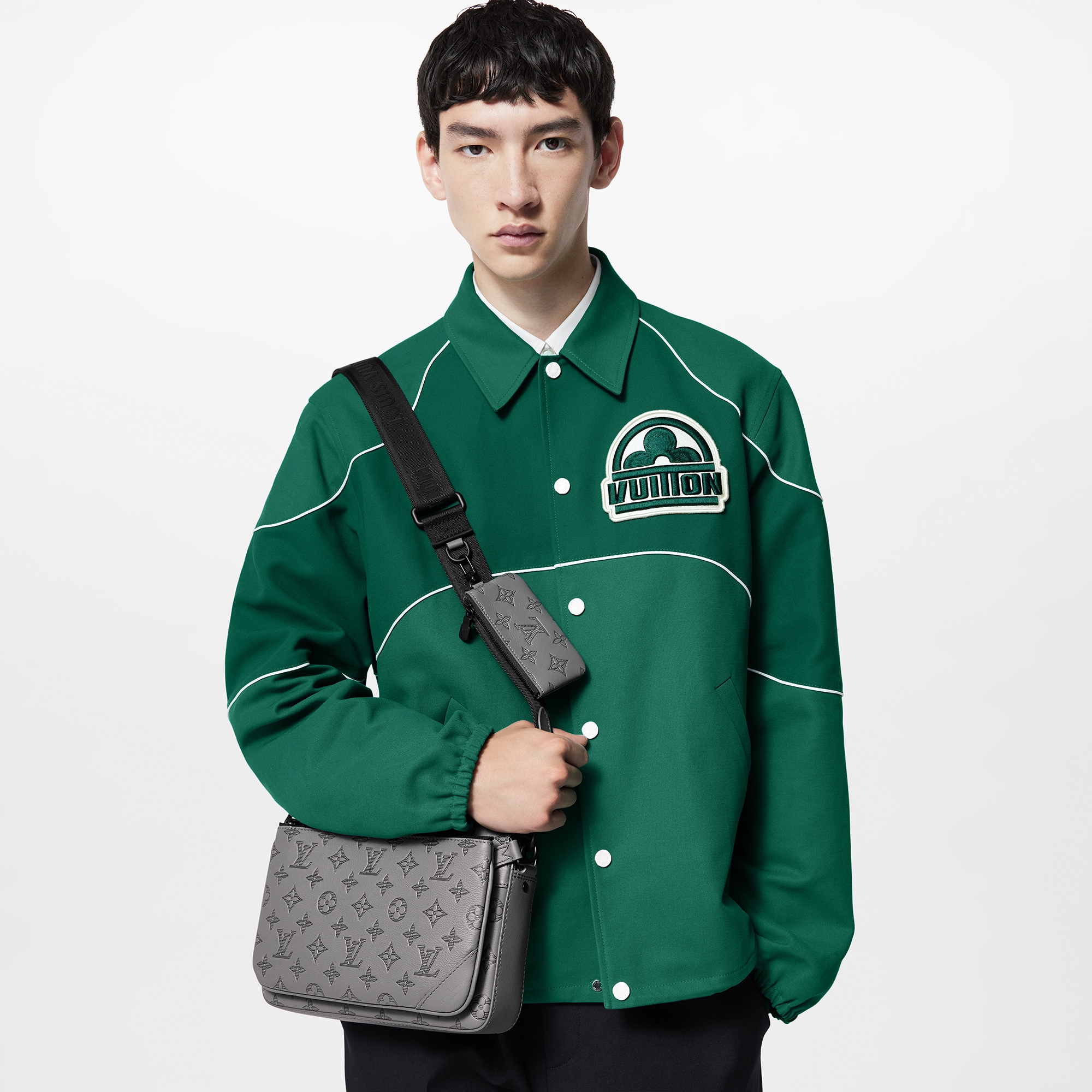 Túi Trio Messenger Monogram Shadow Leather in Đồ Nam