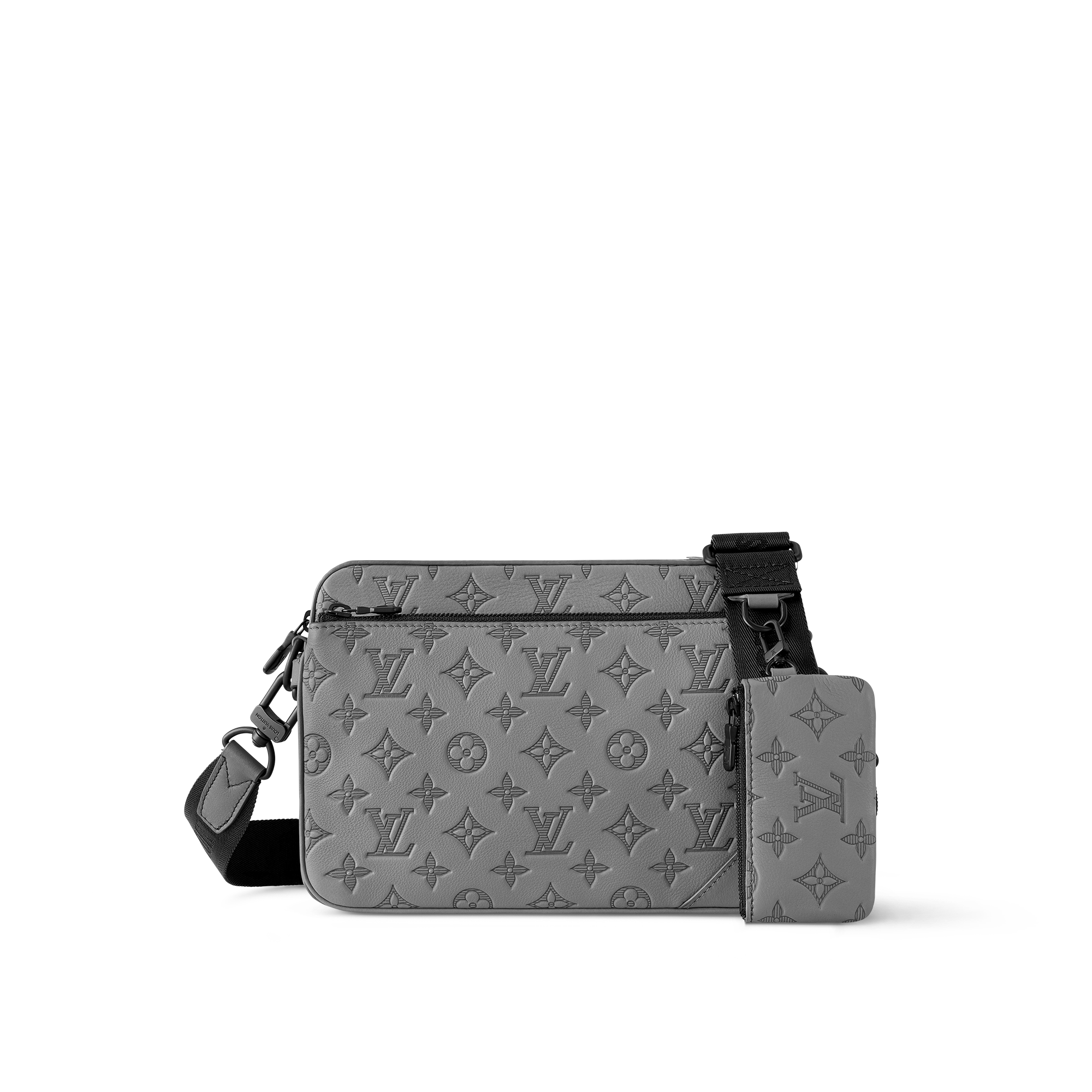 Túi Trio Messenger Monogram Shadow Leather in Đồ Nam