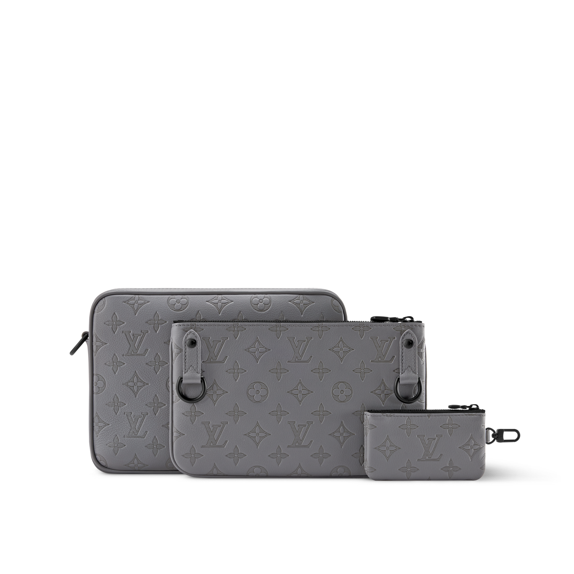 Túi Trio Messenger  Monogram Shadow Leather in Túi và Phụ kiện bằng da