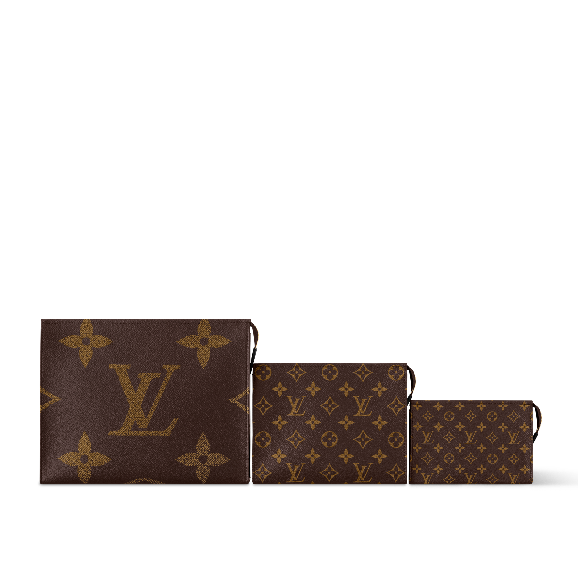 Bộ Túi Trio Toilet Pouch Các loại Monogram Canvas khác in Đồ Nam