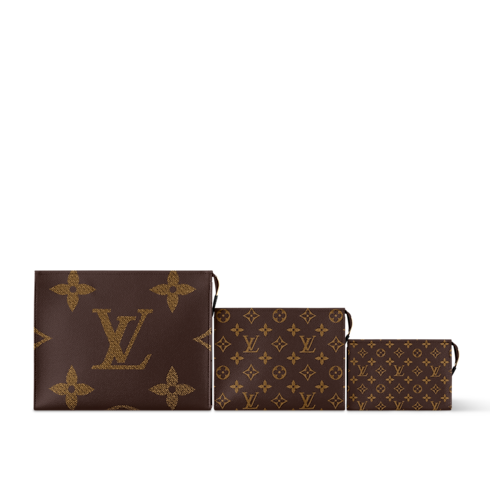 Bộ Túi Trio Toilet Pouch Các loại Monogram Canvas khác in Đồ Nam's Du lịch Phụ kiện du lịch collections by Louis Vuitton (Thu phóng sản phẩm)