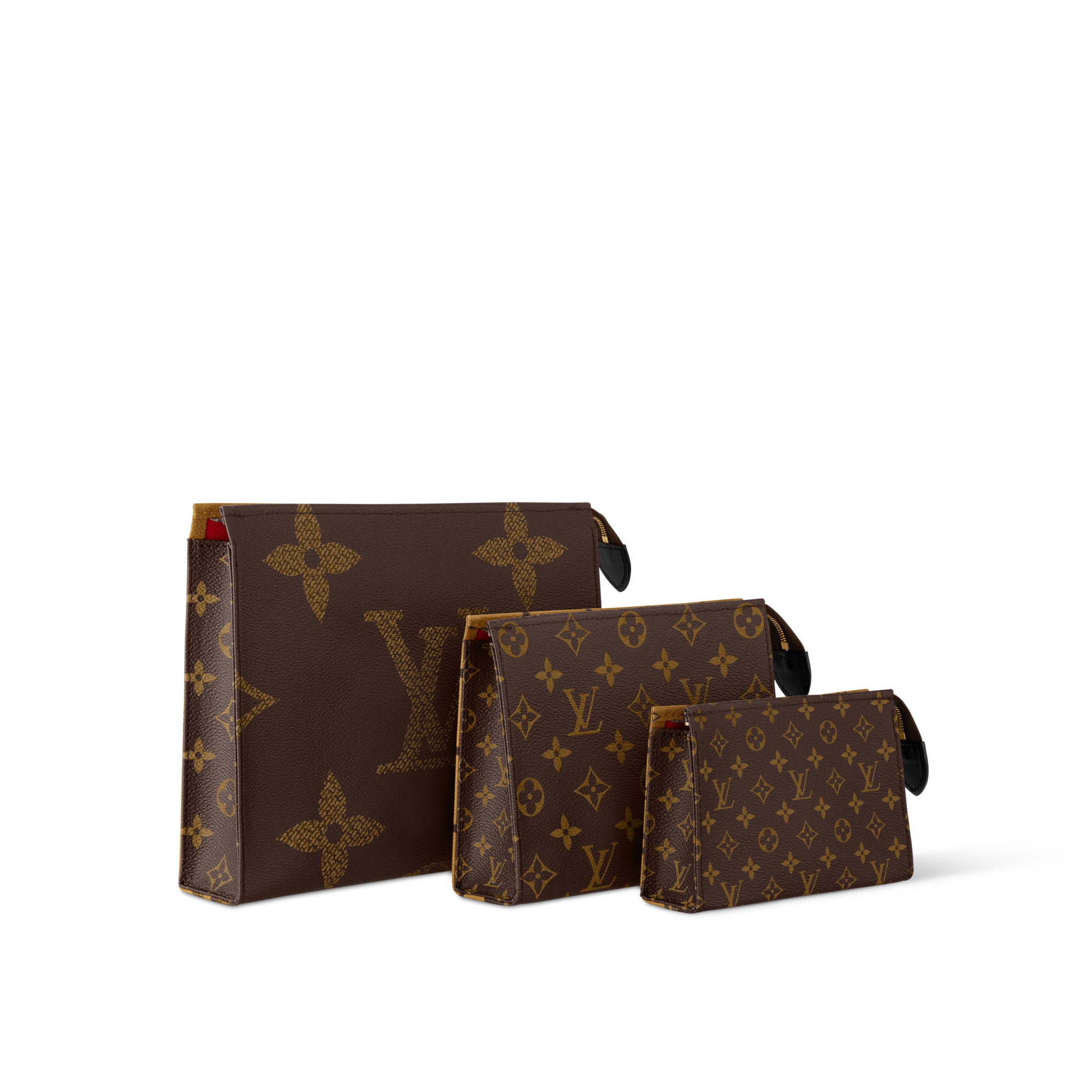 Bộ Túi Trio Toilet Pouch Các loại Monogram Canvas khác in Đồ Nam