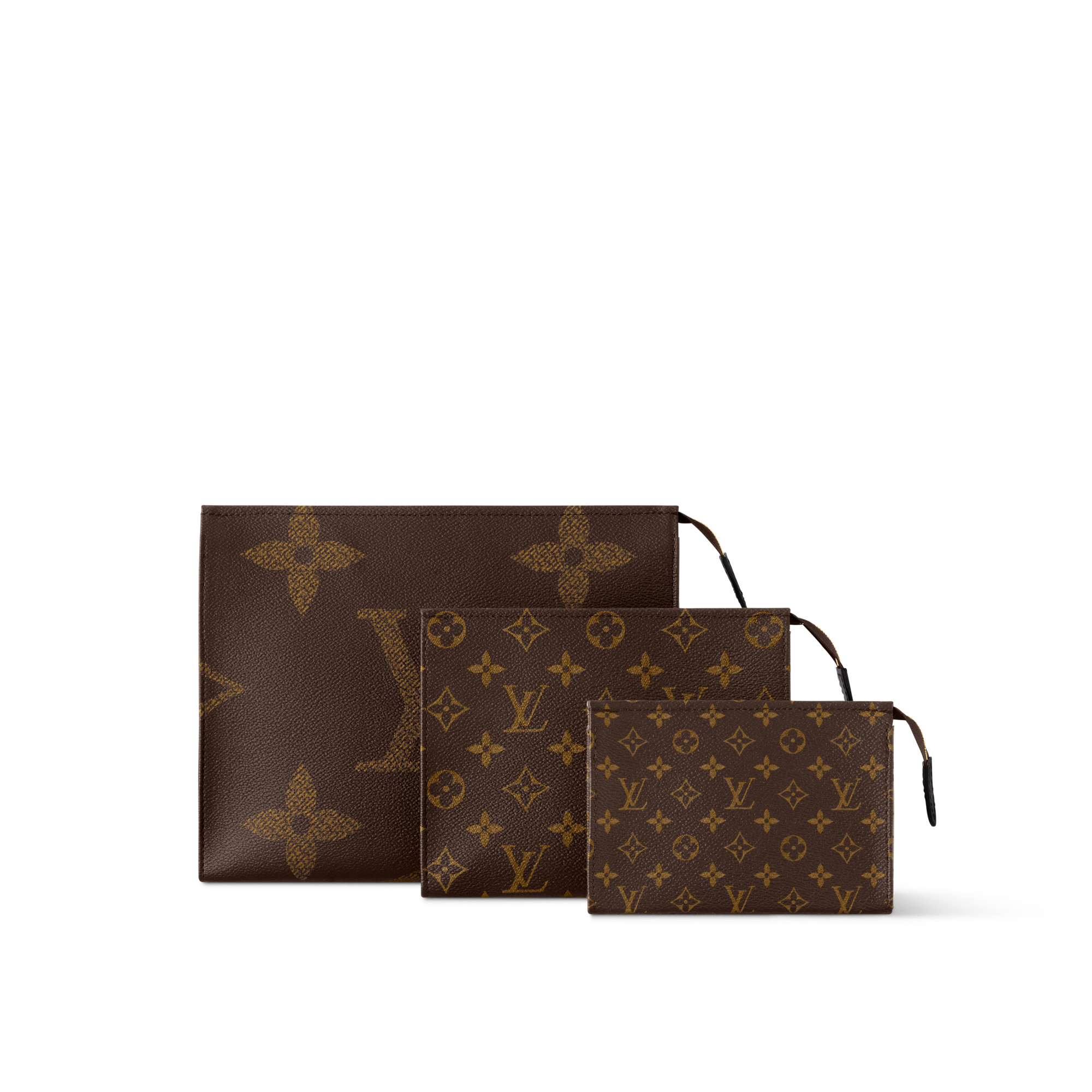 Bộ Túi Trio Toilet Pouch Các loại Monogram Canvas khác in Đồ Nam