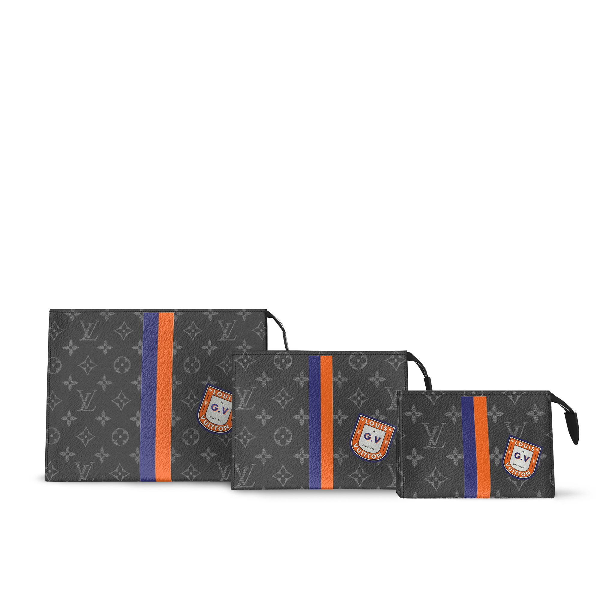 Bộ Túi Trio Toilet Pouch Mon Monogram Monogram Eclipse in Quà tặng và dịch vụ cá nhân hóa