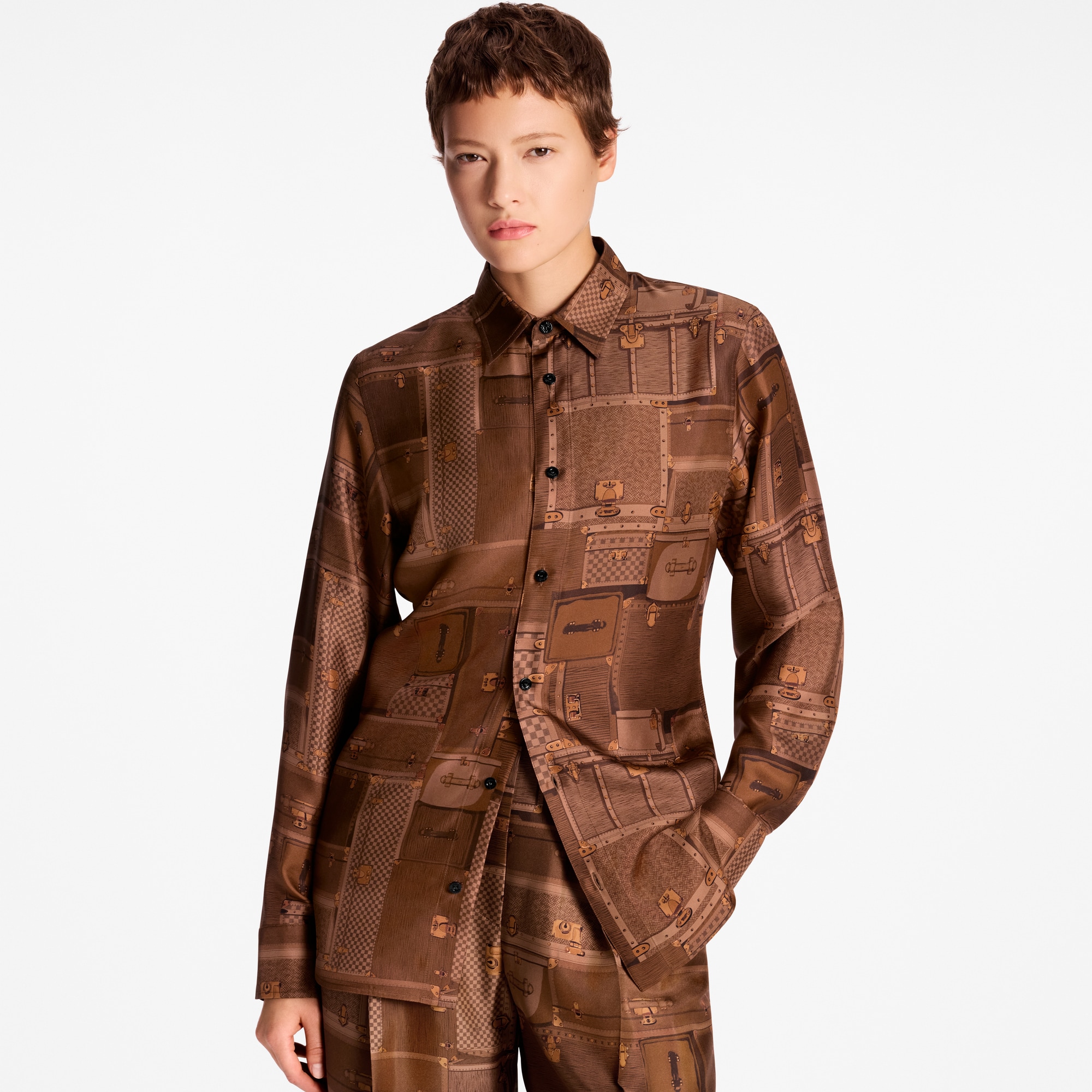 Áo Sơ Mi Lụa  in Đồ Nữ