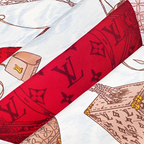 Khăn Lụa Vuông Up And Away 90 . in Đồ Nữ's Phụ kiện Khăn lụa collections by Louis Vuitton (Thu phóng sản phẩm)