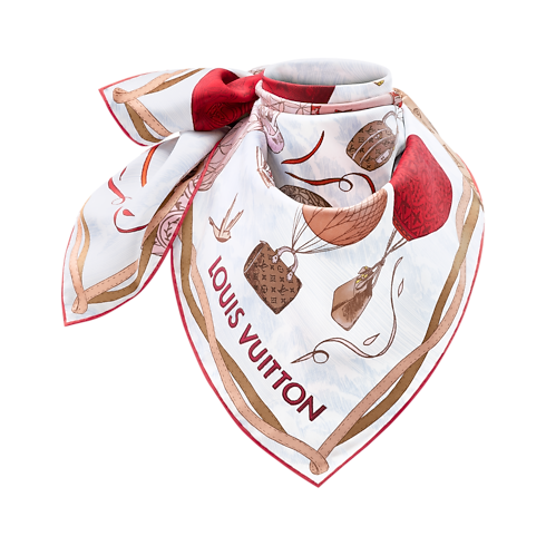 Khăn Lụa Vuông Up And Away 90 . in Đồ Nữ's Phụ kiện Khăn lụa collections by Louis Vuitton (Thu phóng sản phẩm)