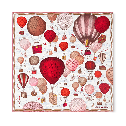 Khăn Lụa Vuông Up And Away 90 . in Đồ Nữ's Phụ kiện Khăn lụa collections by Louis Vuitton (Thu phóng sản phẩm)