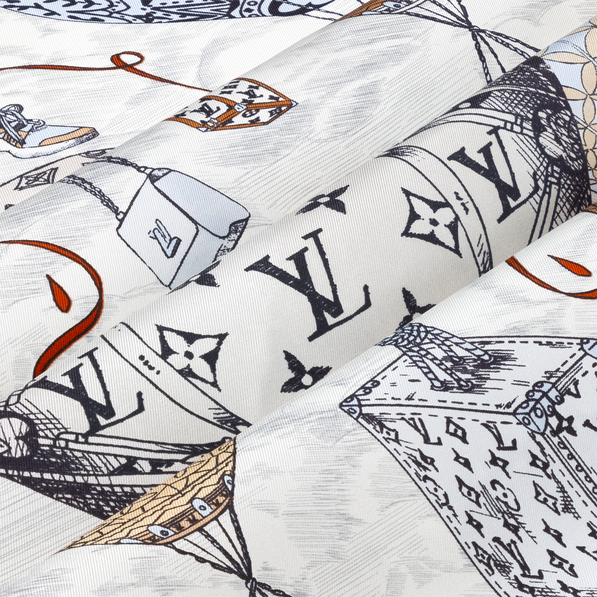 Khăn Lụa Vuông Up And Away 90 . in Đồ Nữ