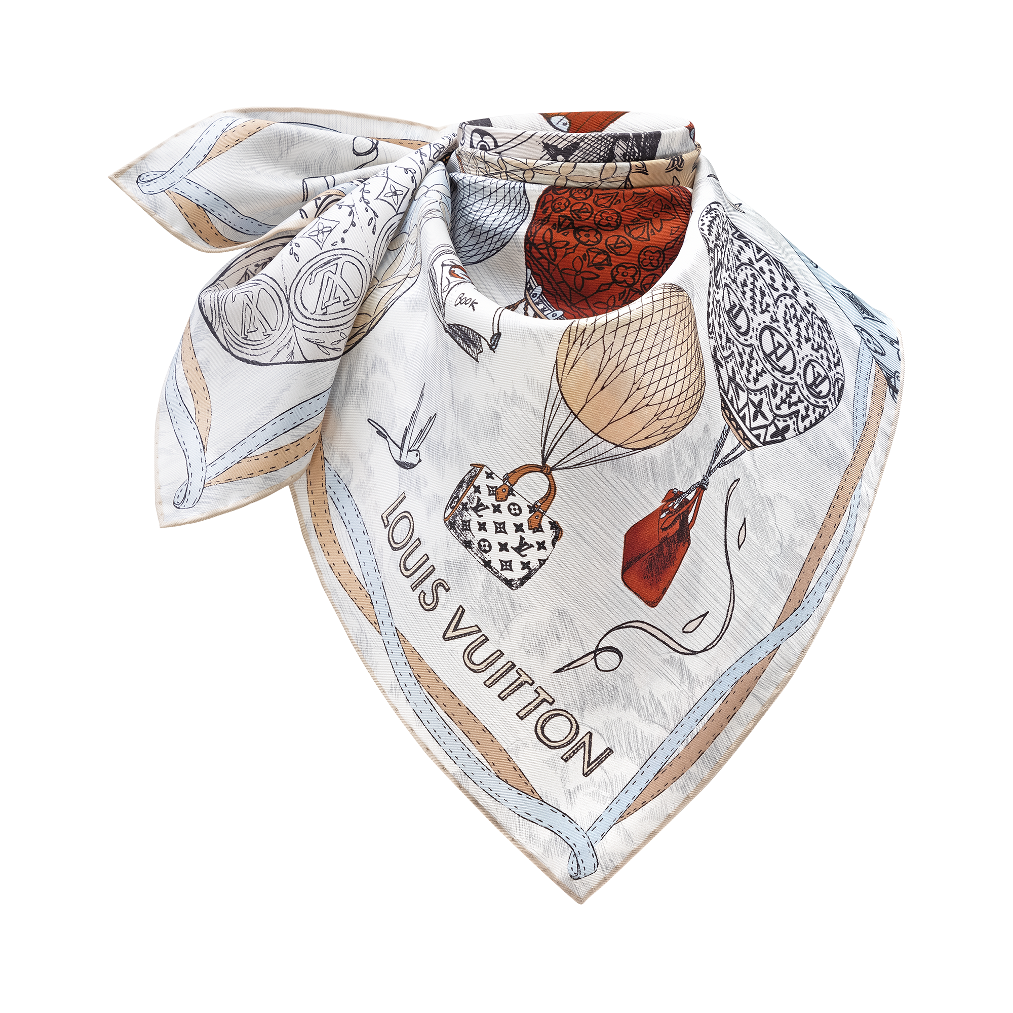 Khăn Lụa Vuông Up And Away 90 . in Đồ Nữ