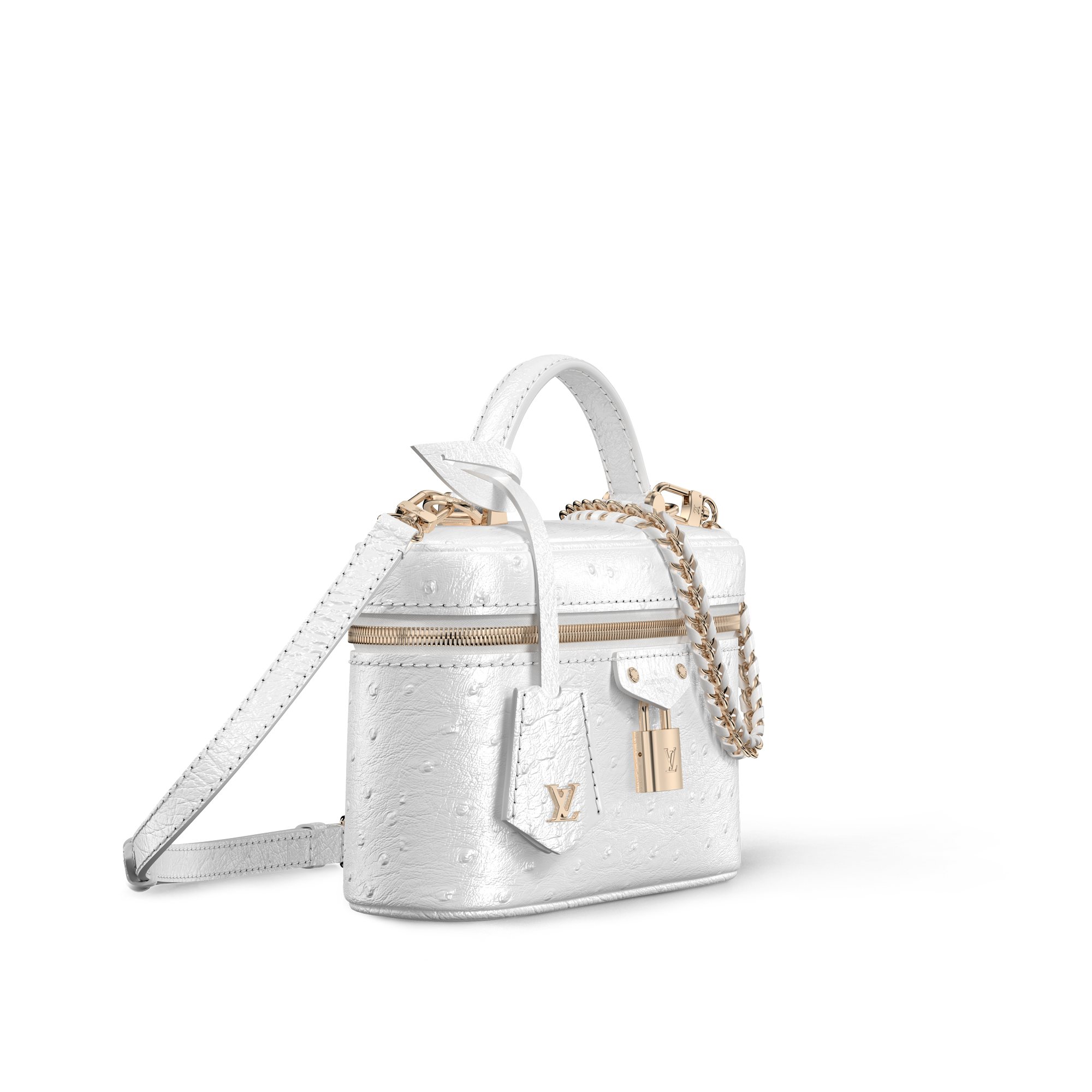 Túi Vanity Chain Pouch Autruche in Đồ Nữ