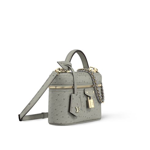 Túi Vanity Chain Pouch Autruche in Đồ Nữ's Túi ví đa năng và Phụ kiện bằng da Ví da quý hiếm collections by Louis Vuitton (Thu phóng sản phẩm)