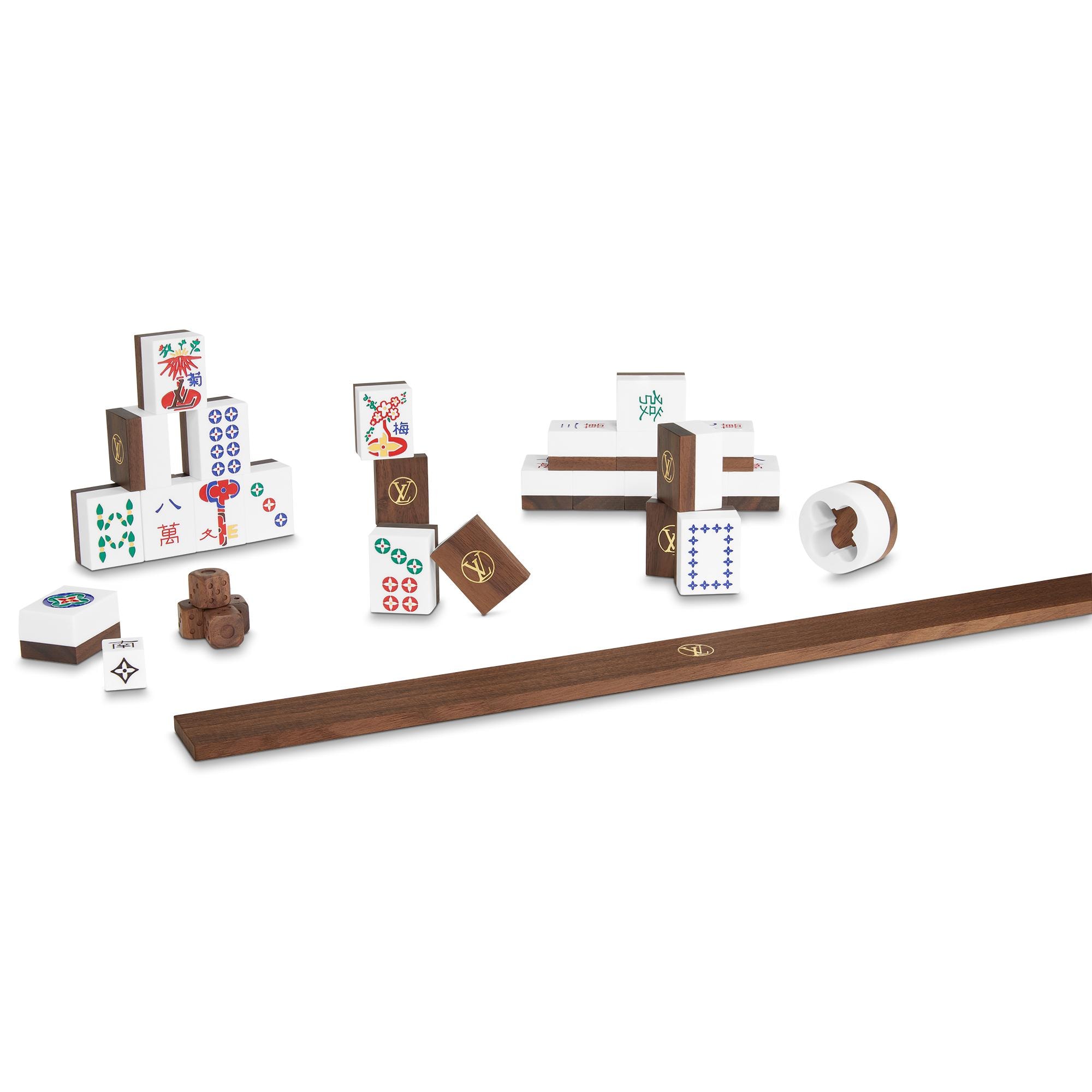 Rương mạt chược Vanity Mahjong Monogram in Les Extraordinaires