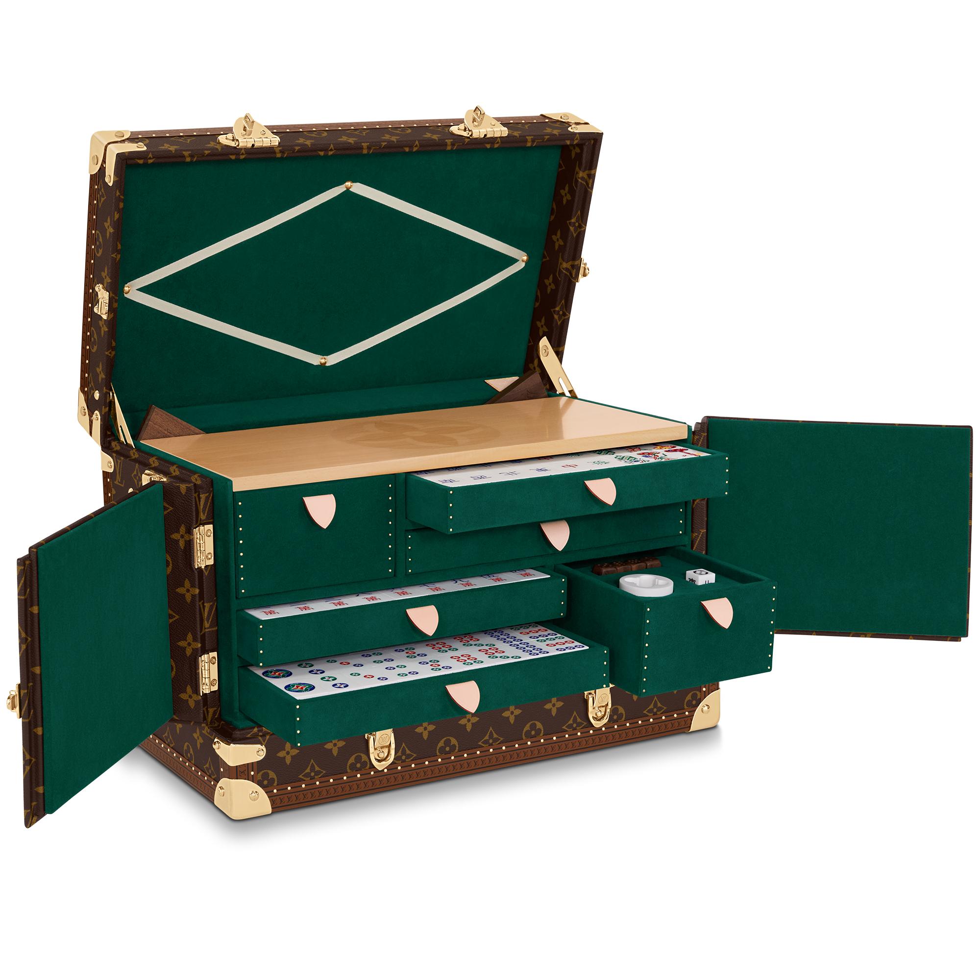 Rương mạt chược Vanity Mahjong Monogram in Les Extraordinaires