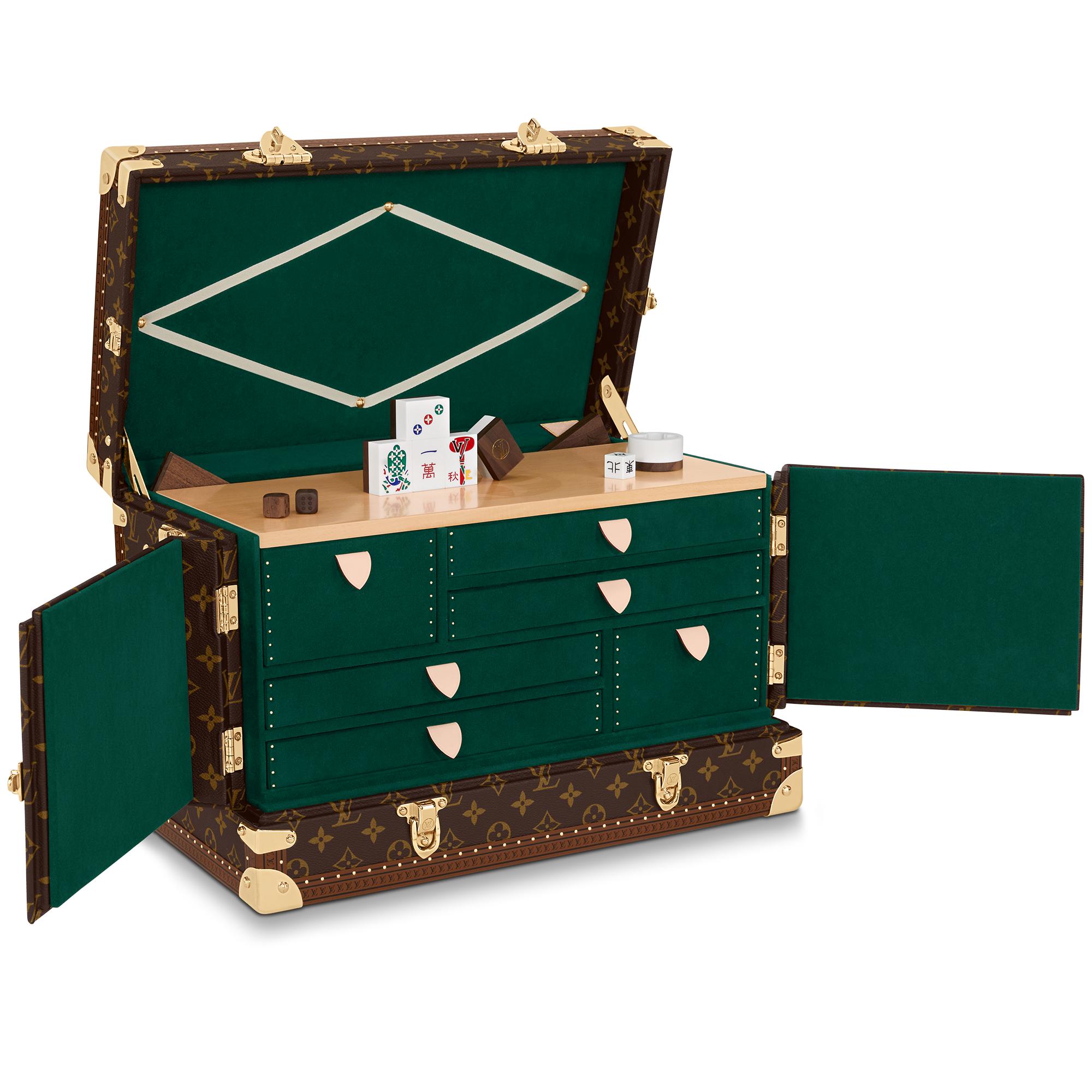 Rương mạt chược Vanity Mahjong Monogram in Les Extraordinaires