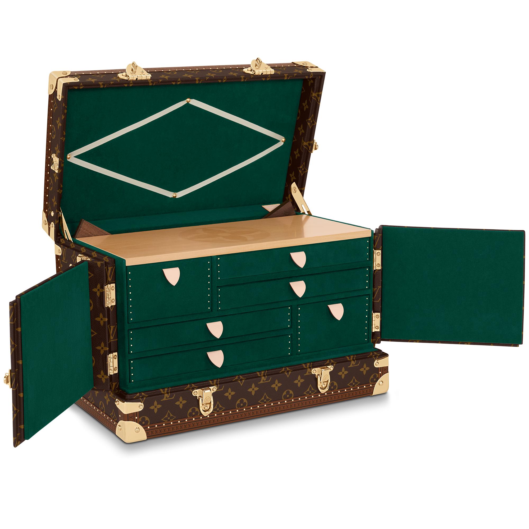 Rương mạt chược Vanity Mahjong Monogram in Les Extraordinaires