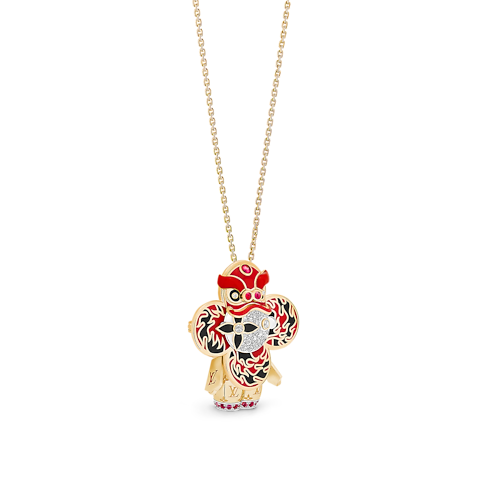 Vòng Cổ Vivienne Red Lion Dance in Trang sức's Danh mục sản phẩm Vòng cổ và Mặt dây chuyền collections by Louis Vuitton (Thu phóng sản phẩm)